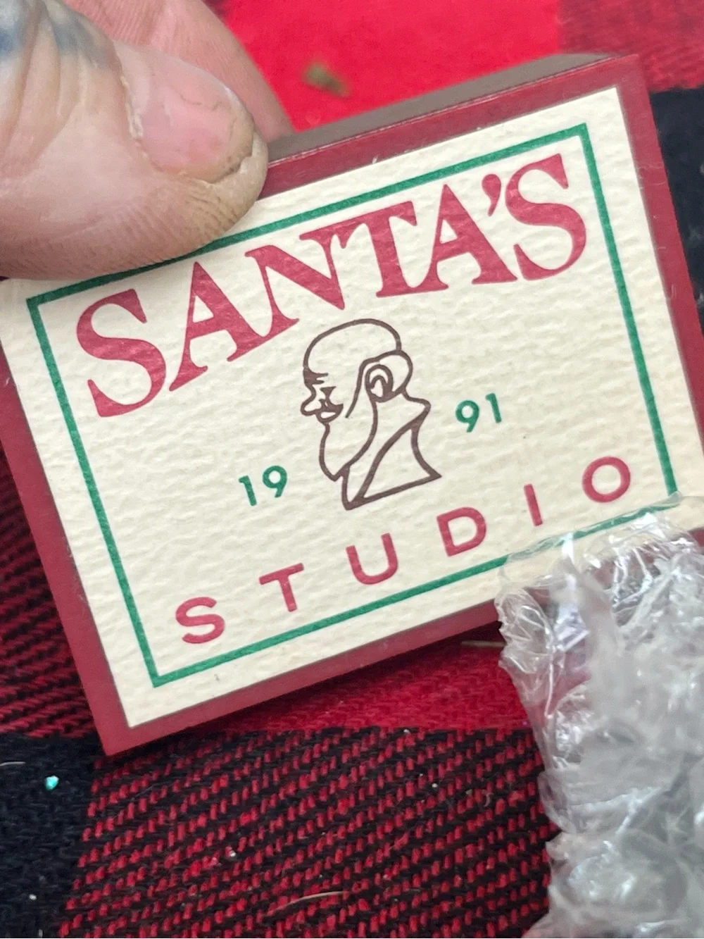 1991 Hallmark Keepsake Ornament titled Santa’s Studio from Matchbox Collection
